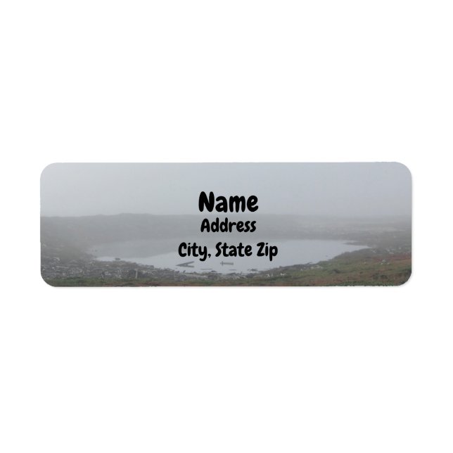 Foggy Inlet Pond Foto Beach Landschaft Morgennebel (Vorne)