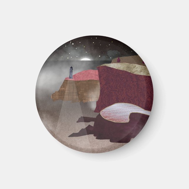 Foggy Lighthouse Magnet (Vorne)