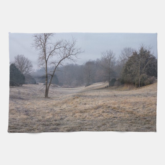 Foggy Meadow Handtuch (Horizontal)
