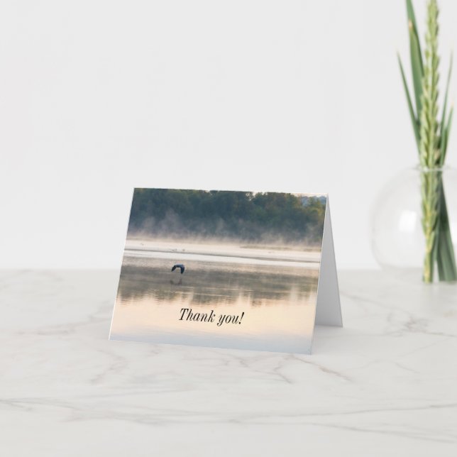 Foggy Morning Carte de remerciements de vol (Devant)