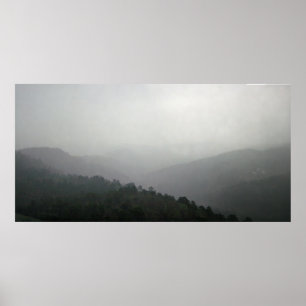 Foggy Morning, Hot Springs National Park, Arkansas Poster