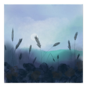 Foggy morning poster