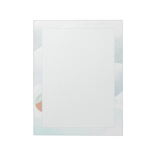 Foggy Mountain View Notizblock (Rotiert)