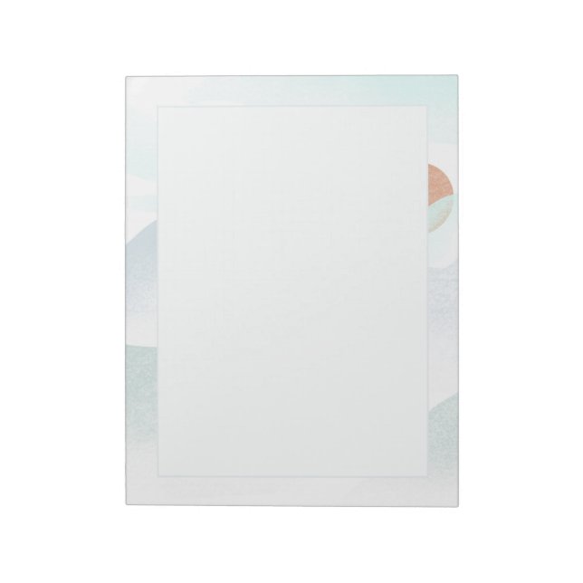 Foggy Mountain View Notizblock (Rotiert)