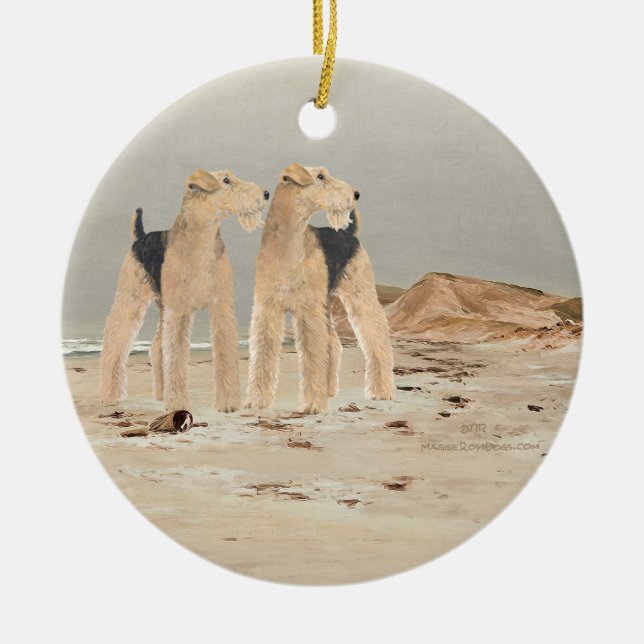 Foggy Seaside Keramikornament (Vorne)