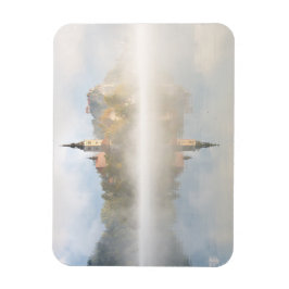 Foggy Sonnenaufgang am Bled-See Magnet