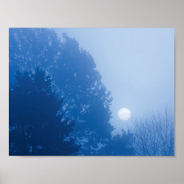 Foggy Sunrise Poster