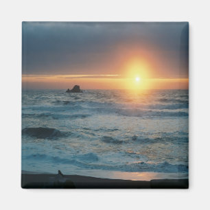 Foggy Sunset/Seascape....... Magnet