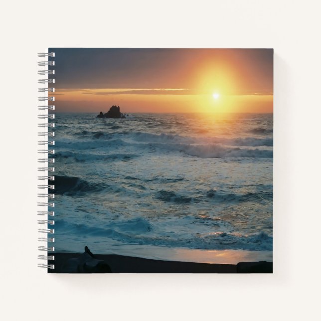 Foggy Sunset/Seascape...... Notizbuch (Vorderseite)