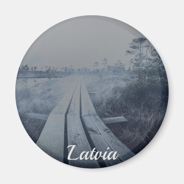 Foggy swamp landscape magnet (Vorne)