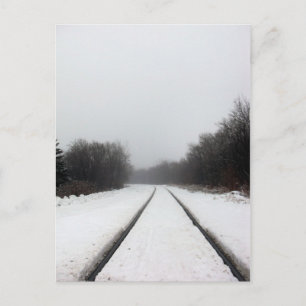Foggy Tracks Postkarte