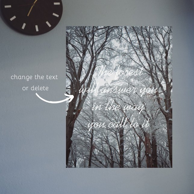 Foggy Winter Forest Poster (Von Creator hochgeladen)