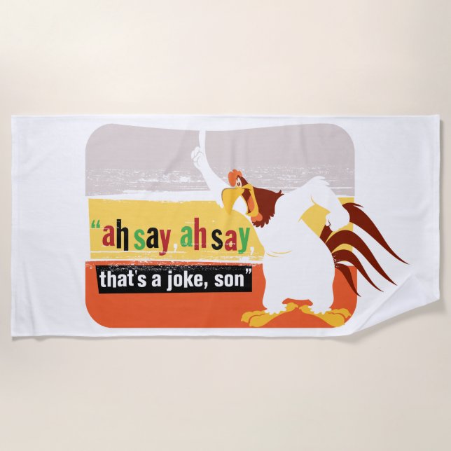 Foghorn, das ist ein Witz, Sohn Strandtuch (Vorderseite)