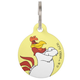 Foghorn Leghorn Arms Crossed Haustiermarke