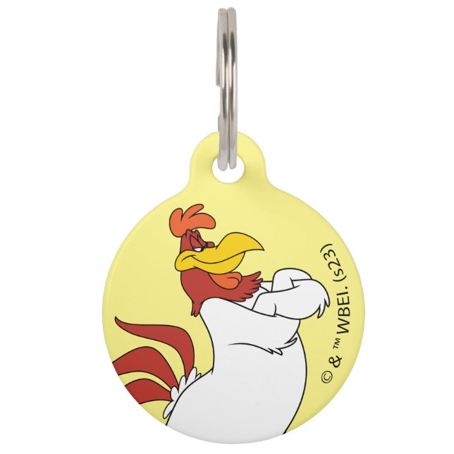 Foghorn Leghorn Arms Crossed Haustiermarke (Vorderseite)