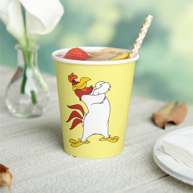 Foghorn Leghorn Arms Crossed Pappbecher (In Situ)