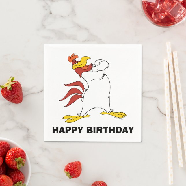 Foghorn Leghorn Arms Crossed Serviette (Beispiel)