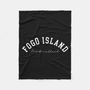 Fogo Island Neufundland Kanada Hochschule Text  Fleecedecke