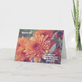 Foi Carte Sympathie Fleur orange Fleur maman