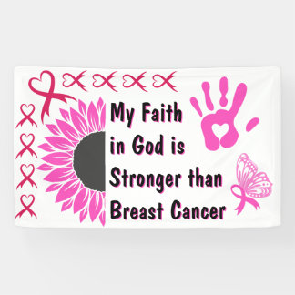 foi en dieu survivant du cancer du sein bannière i