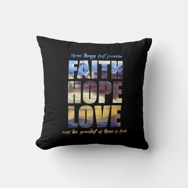 Foi, Espoir et Amour Coussin (Recto)