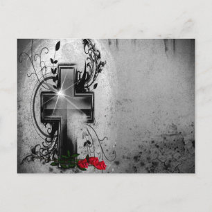 Foi et Rose Mariage Faire-part gothique