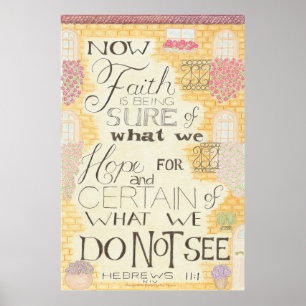 Foi - Hébreux 11:1 Poster