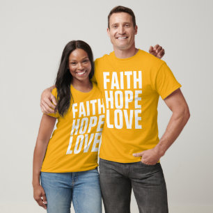 FOI HOPE LOVE T-shirts chrétiens