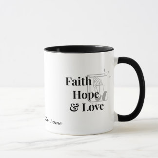 Foi personnalisée Espoir Aimer Dieu bénir vous Mug