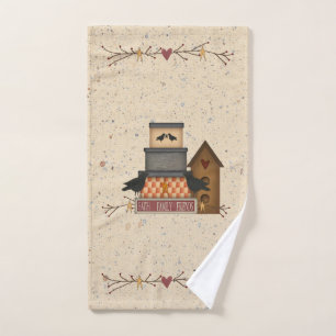 Foi primitive Famille Amis Ensemble de serviettes