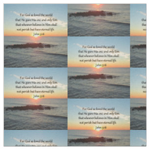 FOI REMPLI JOHN 3:16 TISSU PHOTO DE SUNRISE