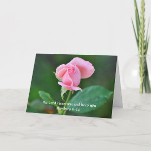Foi Rose Bible Verse Carte Anniversaire