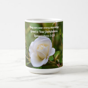 Foi Rose Compassion Bible Verse Art Mug Cup