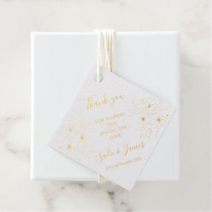 Foil Anemone Favor tag