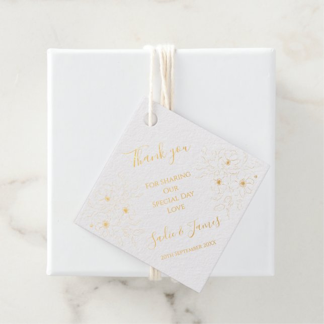 Foil Anemone Favor tag (Mit Box)