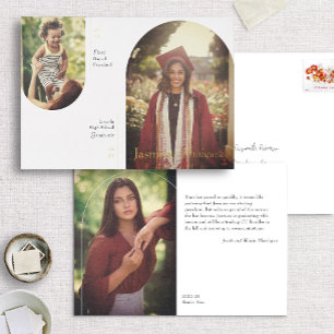 Foil Arch 2 Photo Puis/Maintenant Faire-part de di