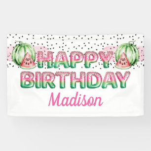 Foil Balloon Letters Melon Personalisiert Geburtst Banner