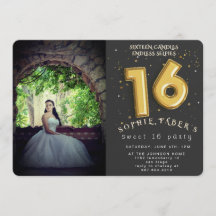 Foil Balloon Sweet Sixteen Birthday Party