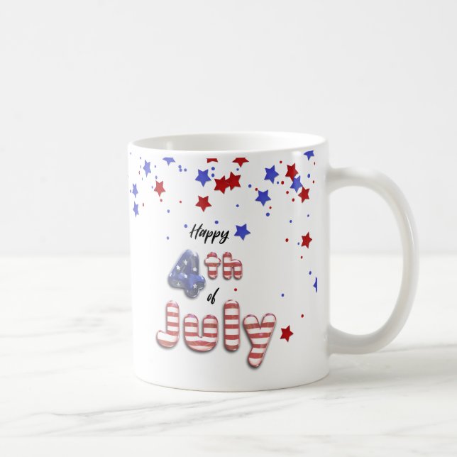 Foil Balloons Stars Streifen - Tasse (Rechts)