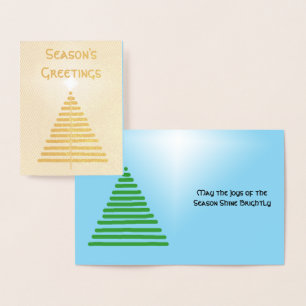 Foil Card - Graphic Tree with Star Folienkarte