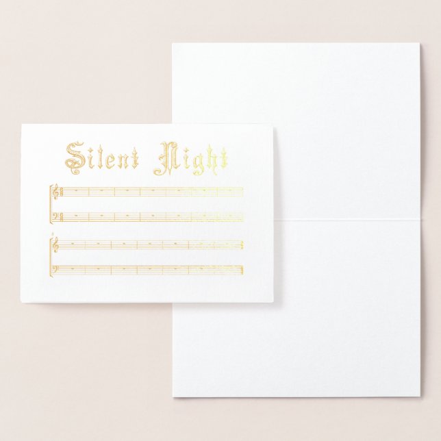 Foil Card Stille Nacht Folienkarte (Anzeige)