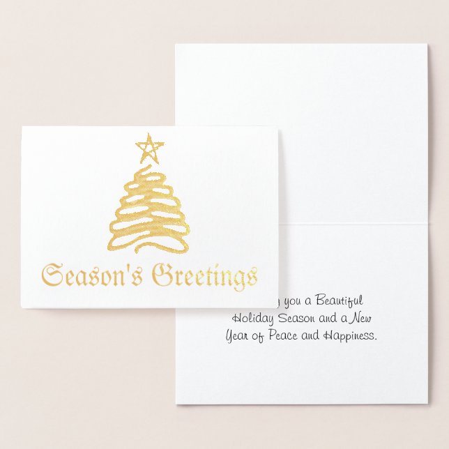 Foil Christmas Tree Card Folienkarte (Anzeige)