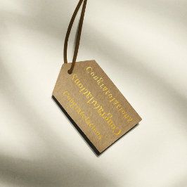 Foil Congratulations Fvor Tag Geschenkanhänger