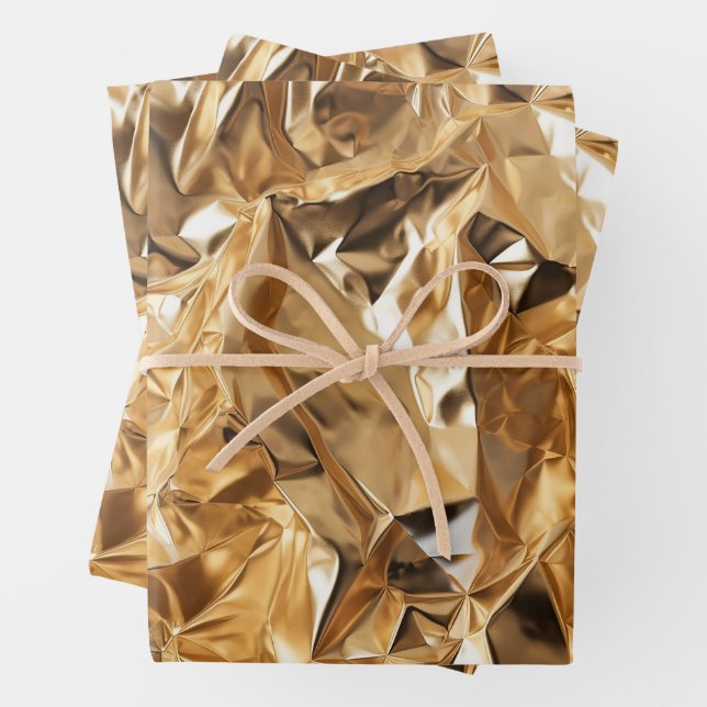 Foil Crinkle Pattern Geschenkpapier Set (Beispiel)