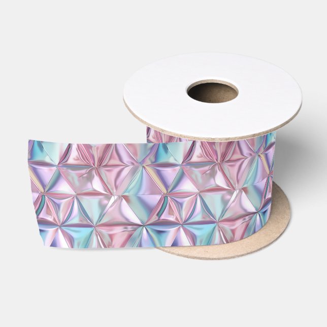 Foil Crinkle Pattern Satinband (Spule)