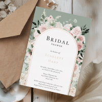 FOIL Dusty Rose Gold Arch Sage Brautparty