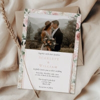 FOIL Dusty Rose Gold Vintag Classic Foto Wedding