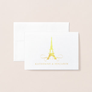 Foil Eiffel Tower Paris   Hochzeit Folienkarte