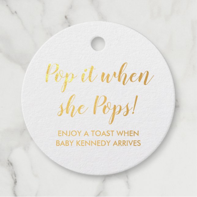 Foil Favor Tag (Vorderseite)