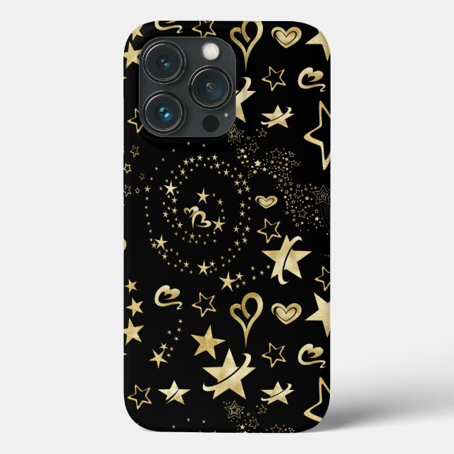 Foil Gold Stars Coque-Mate coque iphone (Verso)